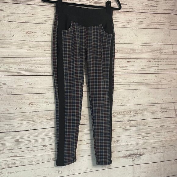 Unbranded Fleece-lined Plaid Leggings Size Med - Picture 2 of 6